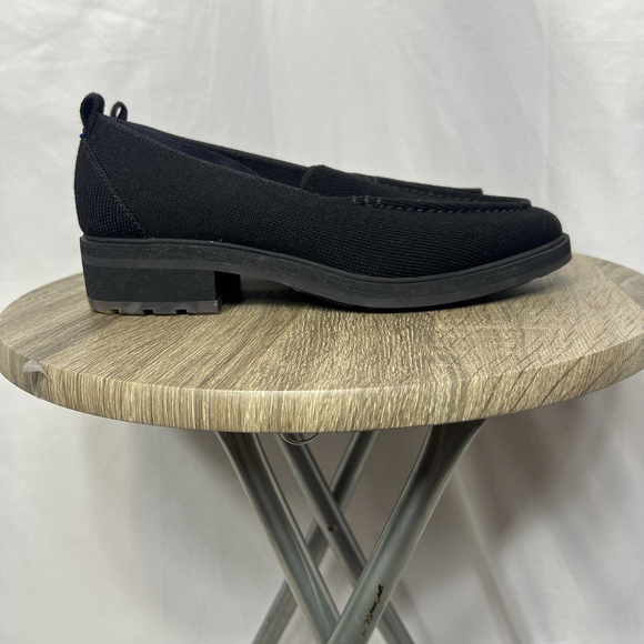 Rothys Lug Loafer Women’s Size 9.5 Merino Wool Round Toe Onyx Black - Picture 5 of 10